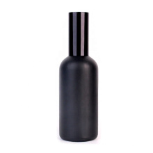 100ml Matte black personal care glass fragrance bottle with fine mist sprayer